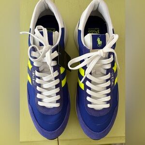 Polo Ralph Lauren Men's Athletic Sneakers Sz 11 Retro Suede Leather TRAIN 89 NWT